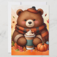 Rustic/vintage autumn bear