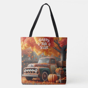 Rustic/vintage autumn farm truck  tote bag