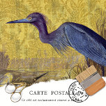 Rustic Vintage Blue Heron Gold Floral Decoupage Tissue Paper<br><div class="desc">Capture the elegance of nature with this rustic vintage decoupage tissue paper featuring a majestic blue heron set against a luxurious golden floral textured background. This timeless design combines botanical charm with antique sophistication, making it perfect for junk journals, nature-themed crafts, wedding décor, and shabby chic projects. Whether you're crafting...</div>