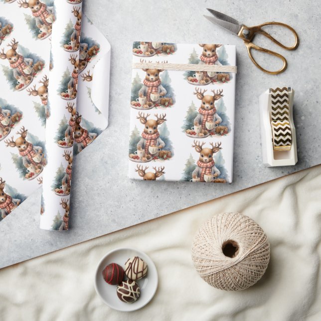 Rustic vintage Christmas wrapping paper  (Crafts)