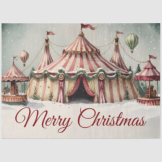 Rustic Vintage Circus Tent Tissue Paper