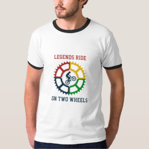 Rustic Vintage Cycling Graphic T-Shirt