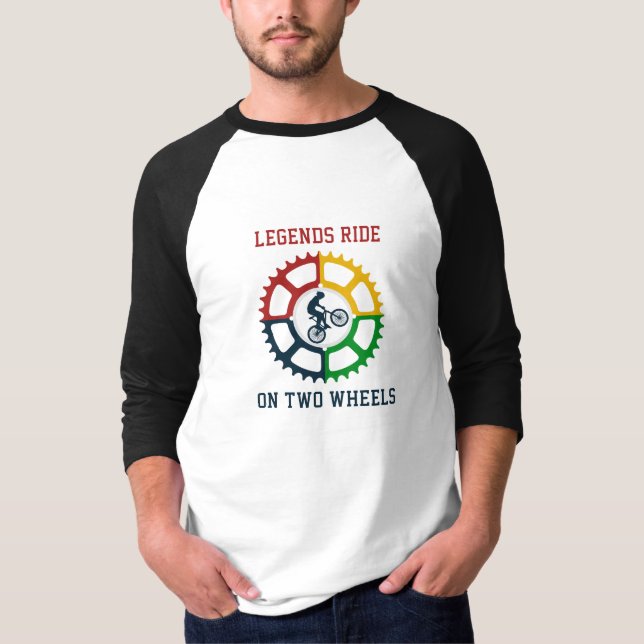 Rustic Vintage Cycling T-Shirt (Front)