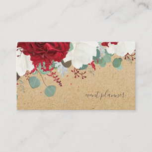 Rustic Vintage Floral Business Card