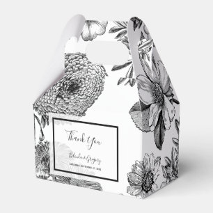 Rustic Vintage Flowers Wedding Favour Box