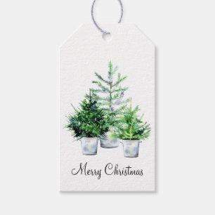 Rustic Vintage Galvanised Bucket Christmas Tree Gift Tags