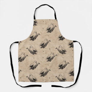 Rustic Vintage Ghost Pattern (2) Apron