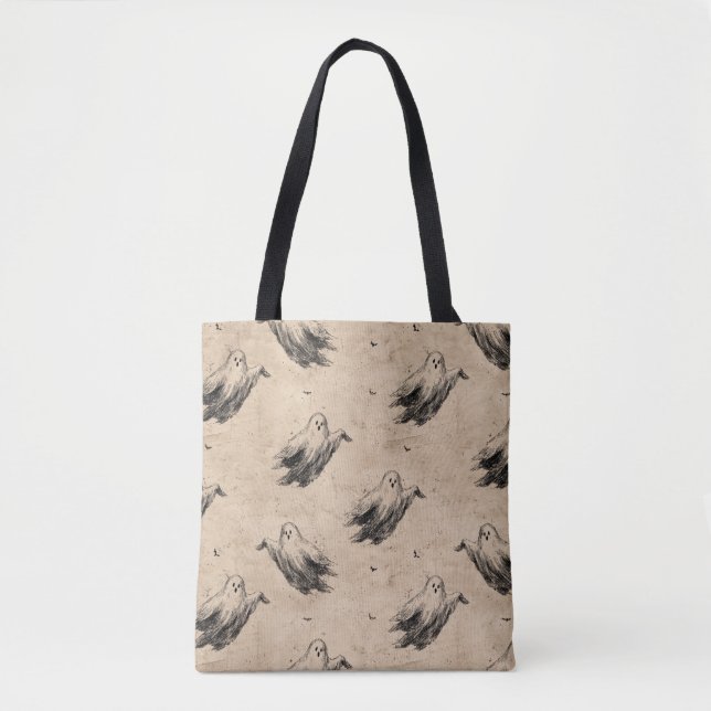 Rustic Vintage Ghost Pattern (2) Tote Bag (Front)