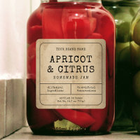 Rustic Vintage Homemade Jam Jar Square Label
