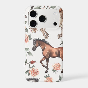 Rustic Vintage Horse Floral Phone Case
