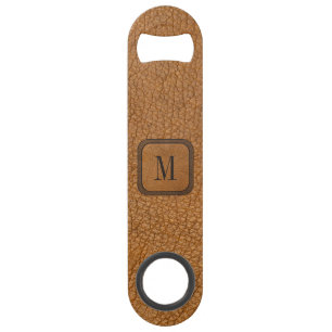 Rustic Vintage Leather Country Western Monogram