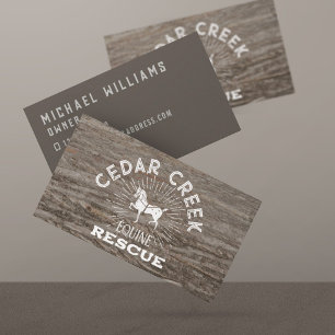 Rustic Vintage Logo Equine Horse Masculine Business Card