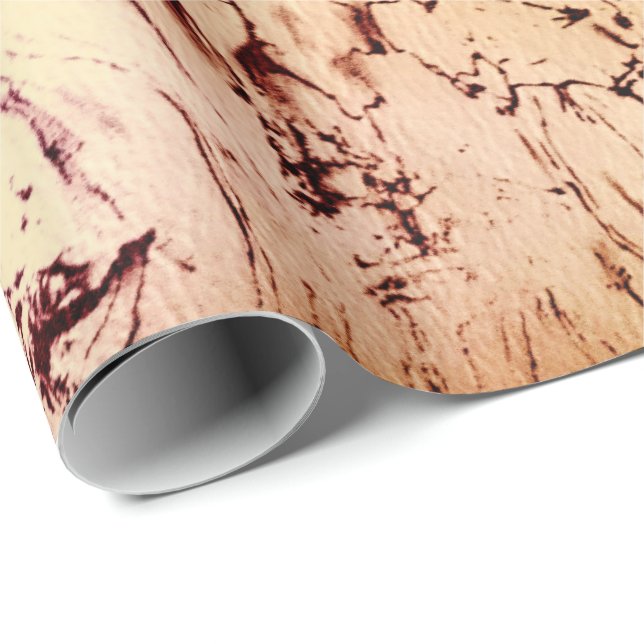 Rustic Vintage Marble Texture Wrapping Paper (Roll Corner)