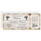 Rustic Vintage Movie Ticket Save the Date