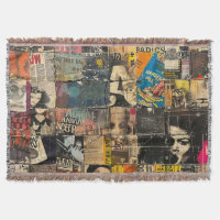Rustic Vintage Newspaper Patchwork Collage (7)