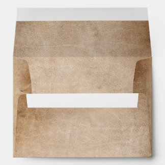 Rustic Vintage Parchment Return Address Envelope