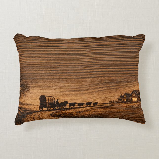 Rustic Vintage Pillow  (Front)
