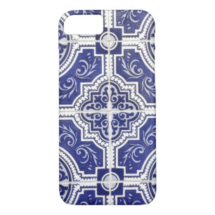 Rustic Vintage Portuguese Tiles Pattern - Azulejo iPhone 8/7 Case