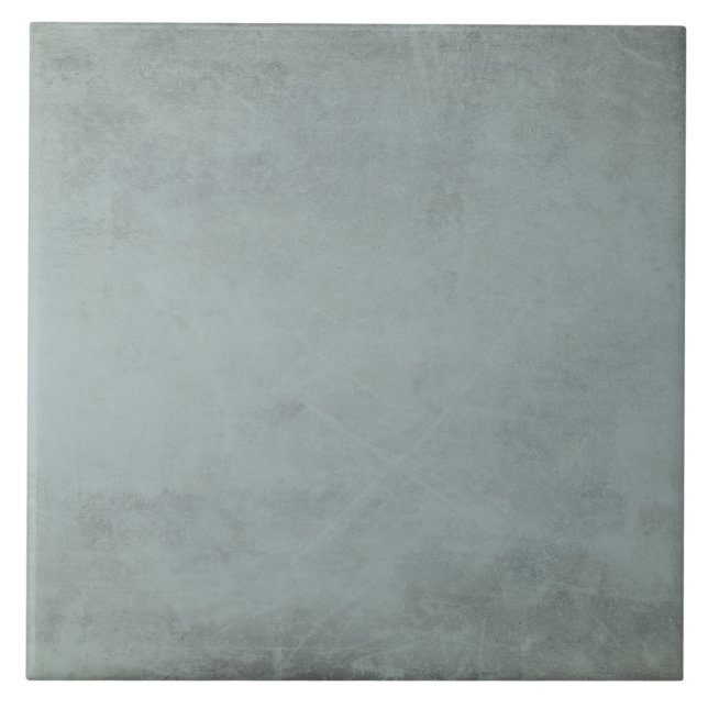 Rustic Vintage Shabby Chic Blue Faux Texture  Tile (Front)