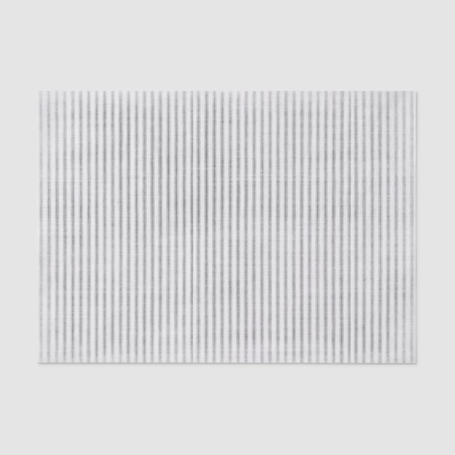 Rustic Vintage Ticking Stripe Gift Wrapping Tissue Paper (Front)