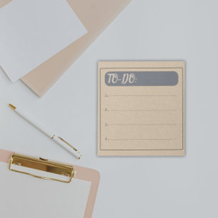 Rustic Vintage To-Do list Notepad