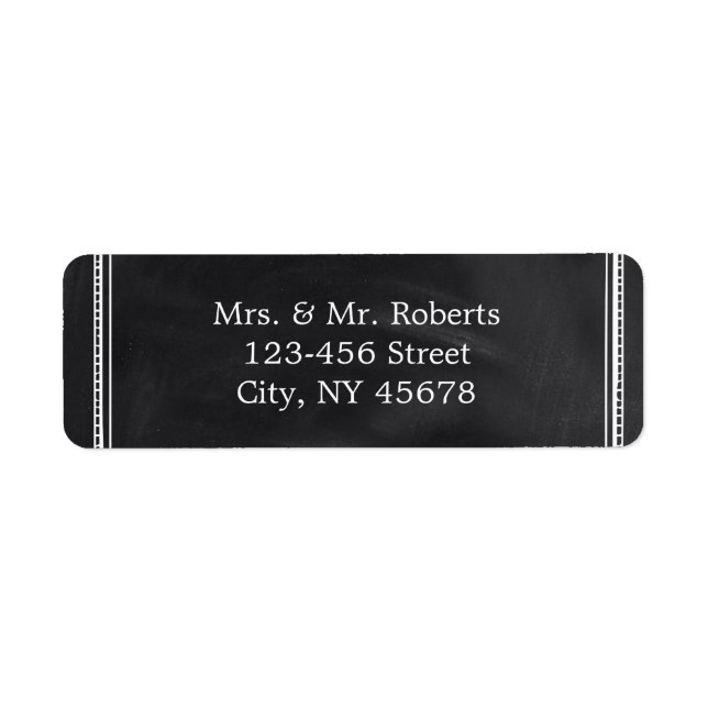 rustic  vintage Typography Chalkboard wedding (Front)