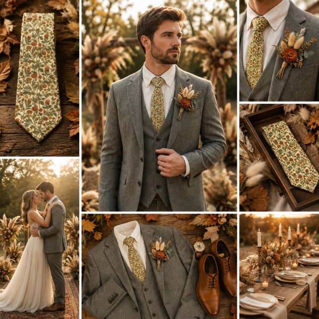 Rustic Vintage Wildflower Vine Tie (Creator Uploaded)