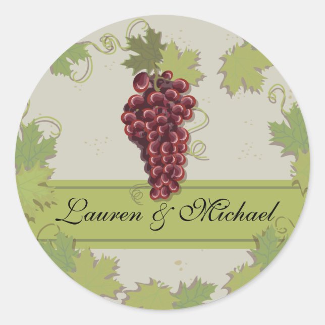 Rustic Vintage Winery Vineyard Stickers (Front)