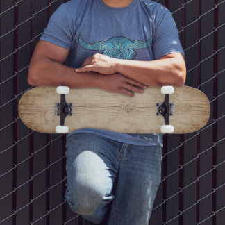 Rustic Vintage Wood Look Unisex Skateboard