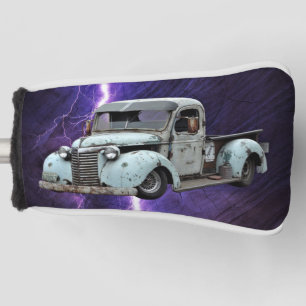 Rustic Wagon Wheel Horseshoes Western Style Golf Head Cover