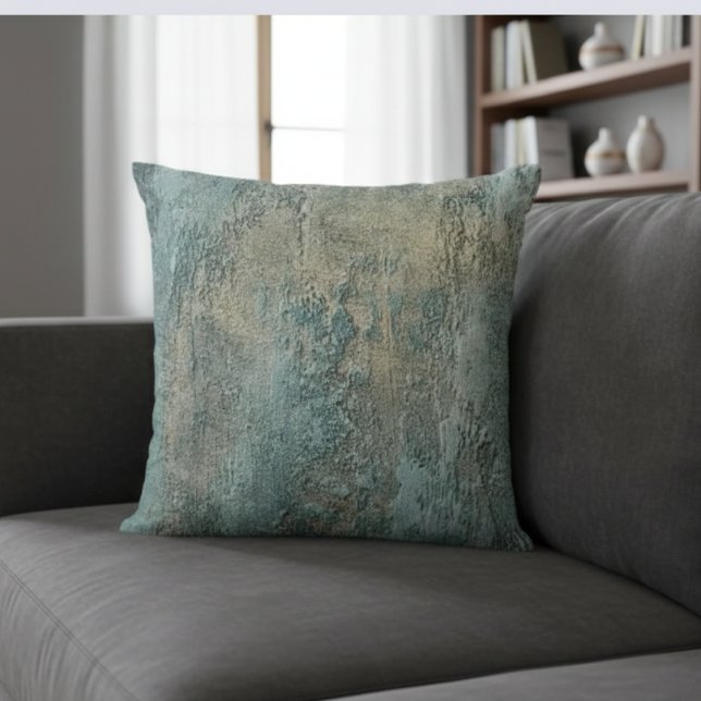 Rustic wall design blue pillow (Creator Uploaded)