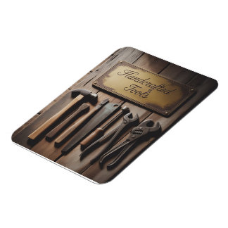 Rustic Wall of Vintage Hand Tools  Magnet