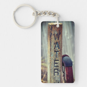Rustic Water Valve Key Ring