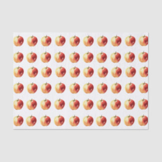 Rustic Watercolor Apple Pattern Tissue Paper
