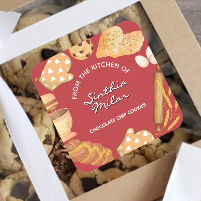 Rustic  Watercolor Cookies Label  (Creator Uploaded)