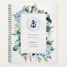 Rustic Watercolor Floral Nautical Anchor Wedding