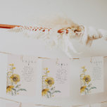 Rustic Watercolor Floral Wedding Table Cards<br><div class="desc">This is an elegant sunflower table card template featuring beautiful watercolor sunflowers and hues of sage cream. All wording and fonts are editable on this rustic sunflower design. The only colours that are not editable are the colours of the watercolor floral design // For matching designs, search AURELIA in the...</div>