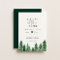 Rustic Watercolor Forest Wedding