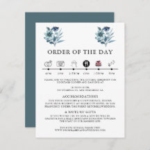 rustic watercolor illustration blue floral bouquet