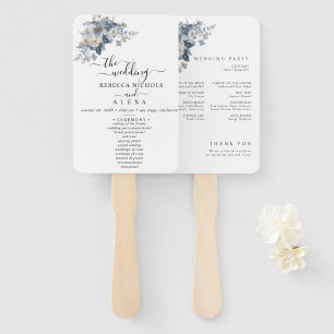 rustic watercolor illustration of a floral hand fan