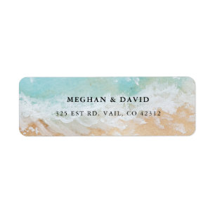 Rustic Watercolor Summer Sea Beach Wedding