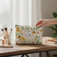 Rustic Watercolor Wild Flowers Add Logo Corporate