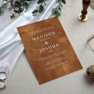  Rustic Watercolor Wild Greenery Fern Wedding Invitation