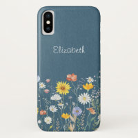 Rustic Watercolor Wildflower Minimalist