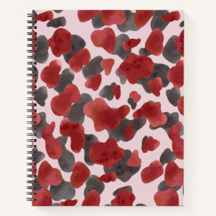Rustic Watercolor Winter Animal Print Notebook