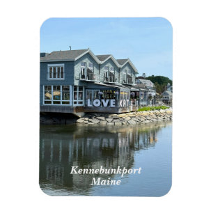 Rustic waterfront buildings in Kennebunkport Maine Magnet