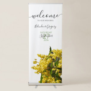 Rustic Wattle Acacia Wedding Welcome Sign