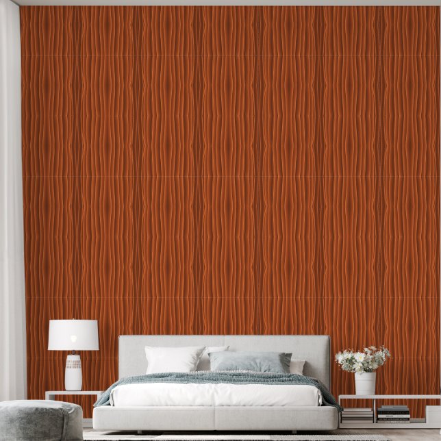 Rustic Wave Minimalist Tubes 2 Wallpaper (Bedroom)
