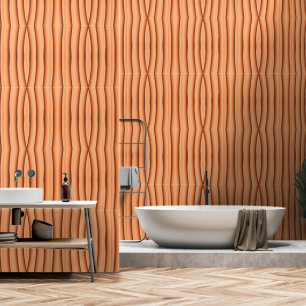 Rustic Wave Minimalist Tubes Wallpaper