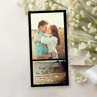 Rustic Weathered Barn Ranch Wedding Save the Date